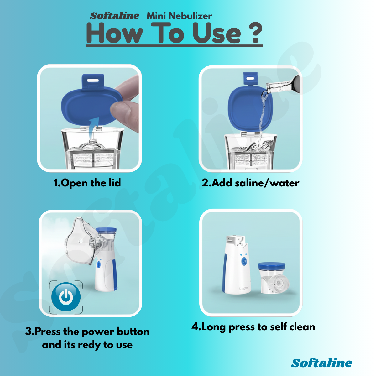 Softaline™ Breath Free, Mini Nebulizer