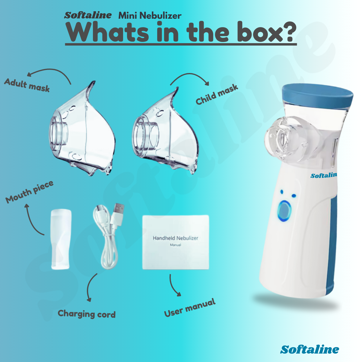 Softaline™ Breath Free, Mini Nebulizer
